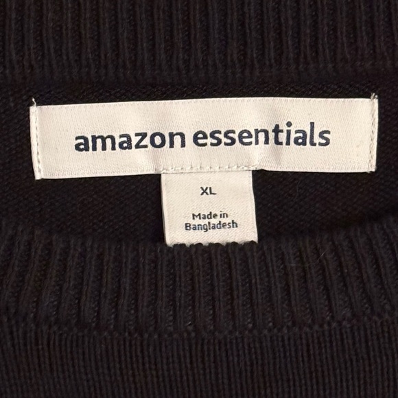 Amazon Essentials Men’s Crewneck Sweater XL NWT – Black - Picture 2 of 3